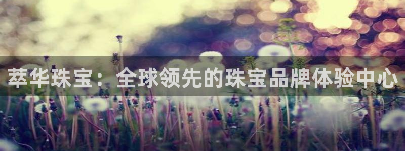 开丰娱乐山67五壹叁八：萃华珠宝：全球领先的珠宝品牌体验中心