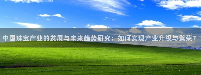 开丰娱乐平台注册：中国珠宝产业的发展与未来趋势研究：如何实现产业升级与繁荣？