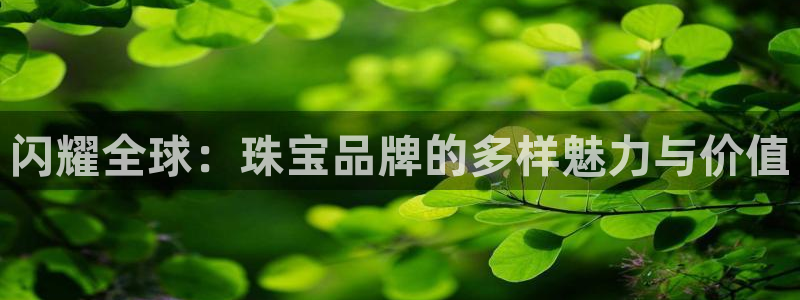 开丰娱乐山67五壹叁八：闪耀全球：珠宝品牌的多样魅力与价值