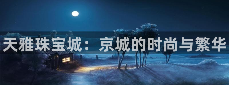开丰娱乐天：天雅珠宝城：京城的时尚与繁华