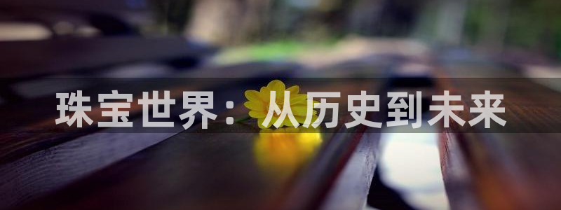 开丰娱乐趣 7O935：珠宝世界：从历史到未来