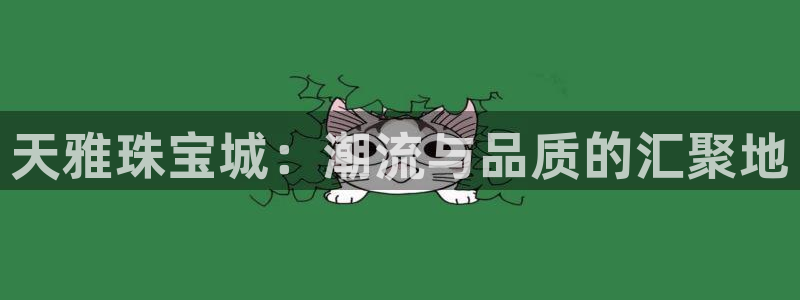 开丰娱乐千67五壹叁八：天雅珠宝城：潮流与品质的汇聚地