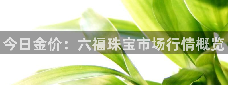 开丰娱乐登陆地址：今日金价：六福珠宝市场行情概览