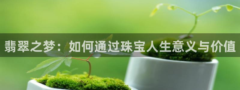 开丰娱乐后7O667：翡翠之梦：如何通过珠宝人生意义与价值