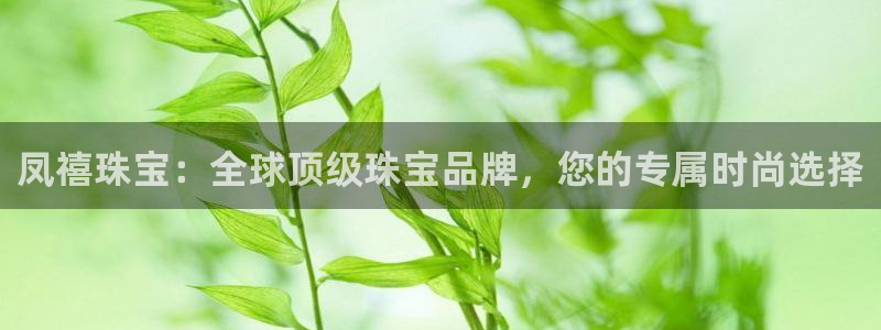 开丰娱乐网址：凤禧珠宝：全球顶级珠宝品牌，您的专属时尚选择